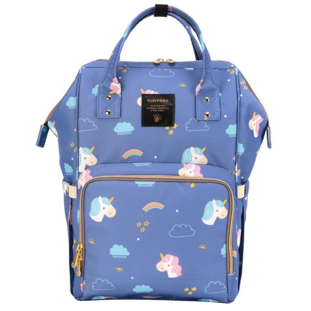 Designer Unicorn Fairy Multifunctional Diaper Bag. WATERPROOF BACKPACK